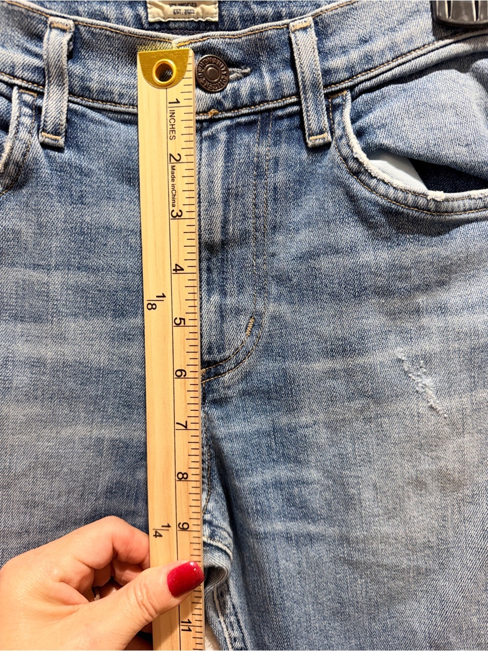 Citizens of Humanity Premium Vintage Bootcut Jeans 26 Made USA Distressed - Picture 12 of 15